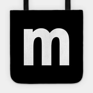 letter m Shirt alphabet Gift Tote