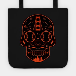 San Francisco Baseball Sugar Skull Tote