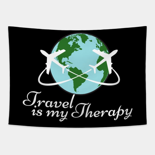 Travel Is My Therapy Tapestry by Stylish Dzign