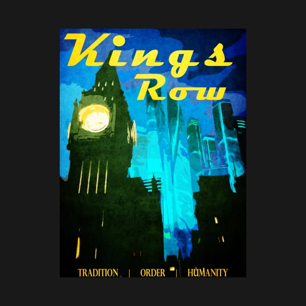 King's Row Vintage Travel Poster by SLAPAPOW