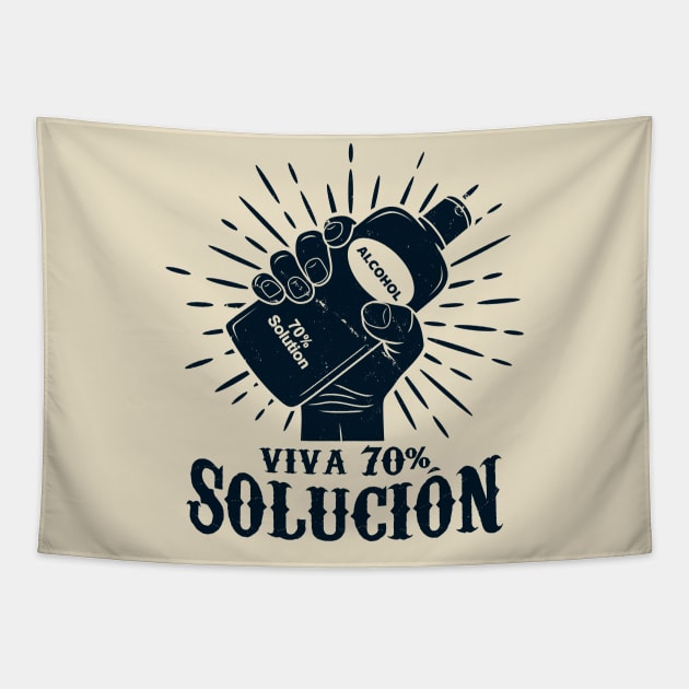 Quarantine Social Distancing Stay Home Viva la Revolucion Funny Meme Tapestry by BoggsNicolas