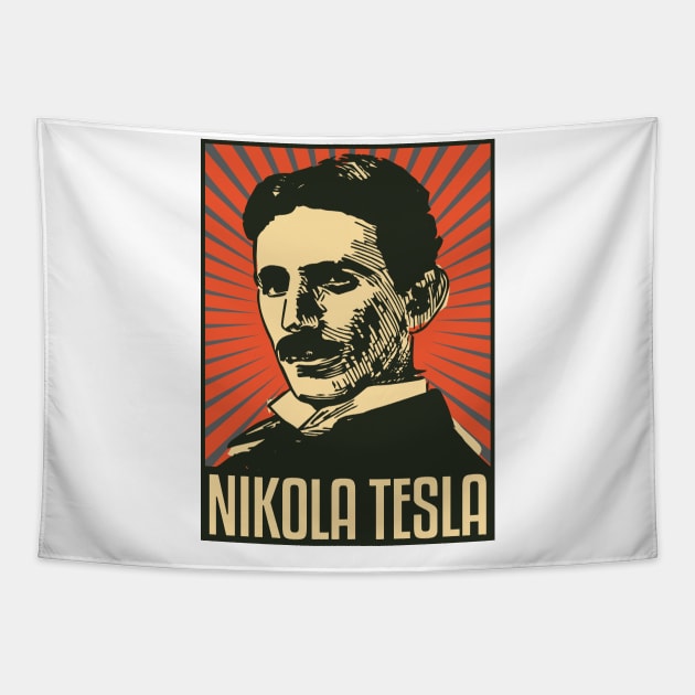 Nikola Tesla Tapestry by dan89