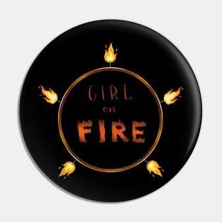 Fire Hoop Dance Girl on Fire Pin