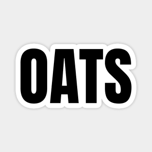 Oats Word - Simple Bold Text Magnet