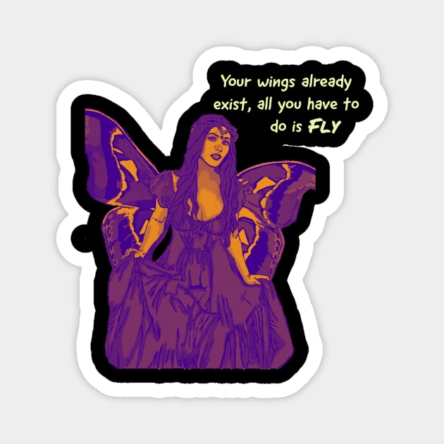 Butterfly Monarch Queen Magnet by DravenWaylon