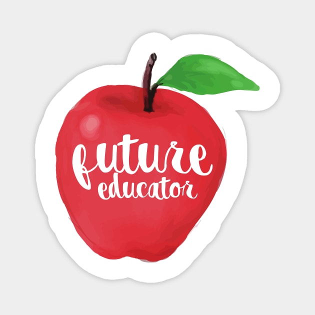 Future Educator Apple Magnet by annmariestowe