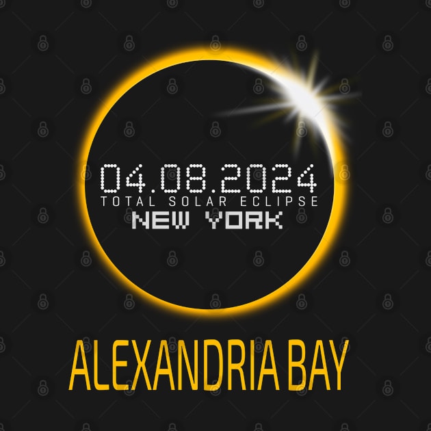 ALEXANDRIA BAY New York Total Solar Eclipse April 8 2024 by TeeaxArt