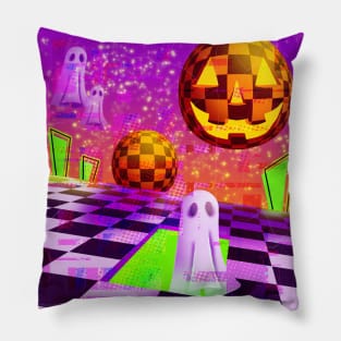 Vaporwave Halloween Pillow