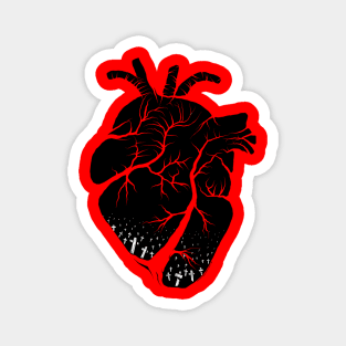 Twisted Roads : Black Heart Magnet