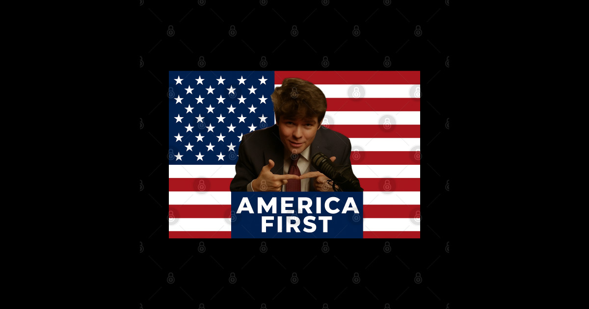Nick Fuentes America First Poster - America - Magnet | TeePublic