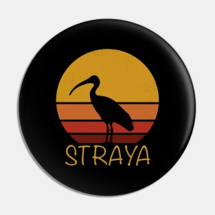 Straya Retro Vintage Sunset Bin Chicken Pin