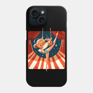 Circus show on flying trapeze Phone Case