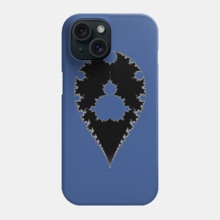 Inverted & Mandelbrot Monochrome Phone Case