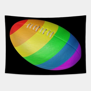 American Football Rainbow LGBTQ Gay Pride Tapestry