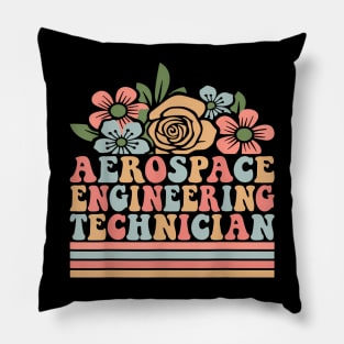 Aerospace Engineering Technician Eng Tech Aircraft Engineer Pillow