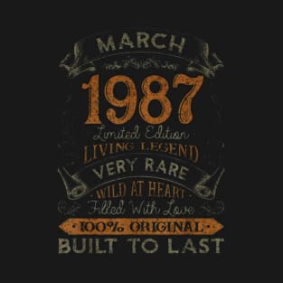 March 1987 limited edition living legend very rare wild at heart filled with love 100% original built to last T-Shirt