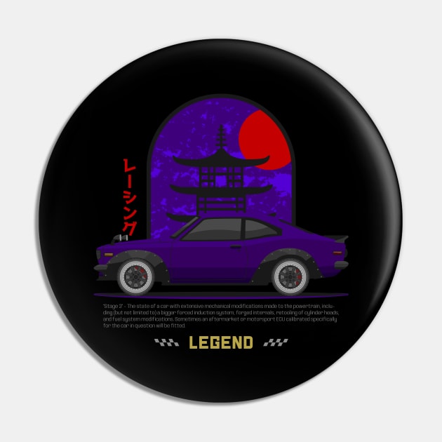 Tuner Purple RX3 JDM Pin by GoldenTuners