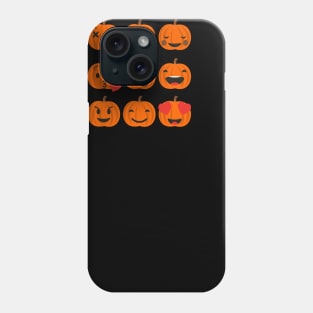 Halloween Pumpkins Emoji Phone Case