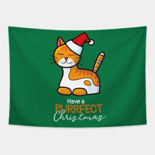 Purrfect Christmas Tapestry