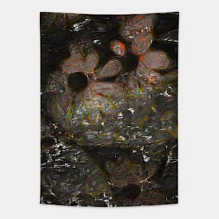 Dark flowers Tapestry