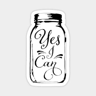 Cute YesI Can Pickling, Jam and Jelly Jar Magnet