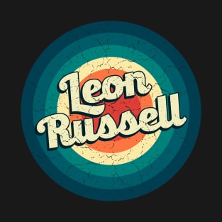 Graphic Leon Name Retro Vintage Circle T-Shirt