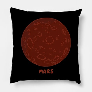 Mars - Planets - Astrology (Horoscope Zodiac) Pillow