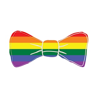 LGBTQ bow-tie for Pride T-Shirt