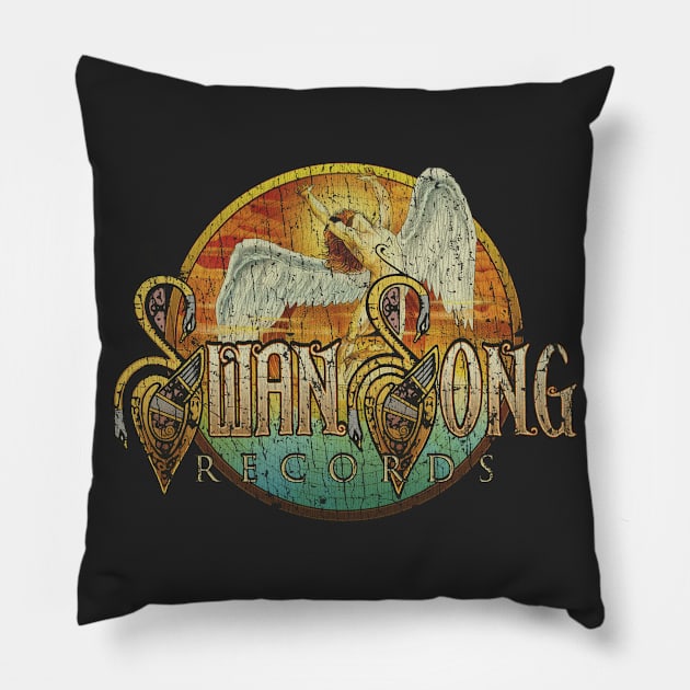 Swan Song Records 1974 Pillow by JCD666