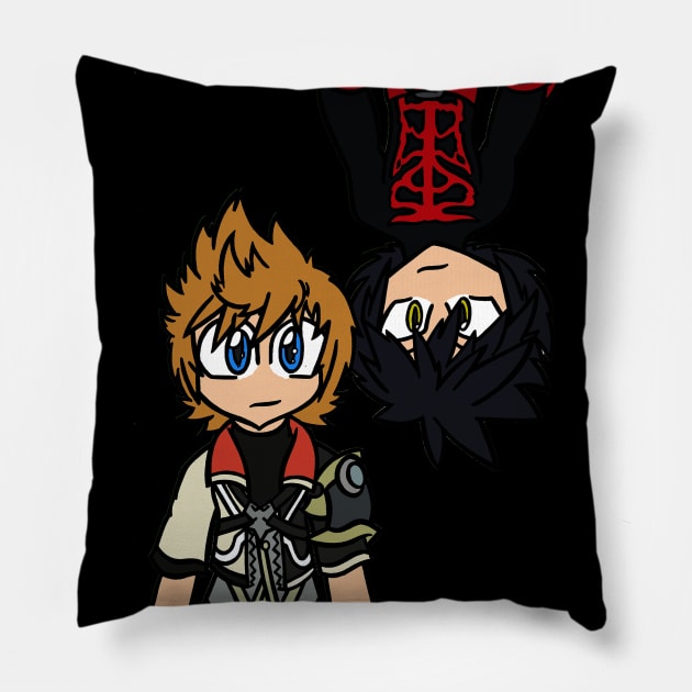 Ventus and Vanitas Pillow by ScribbleSketchScoo