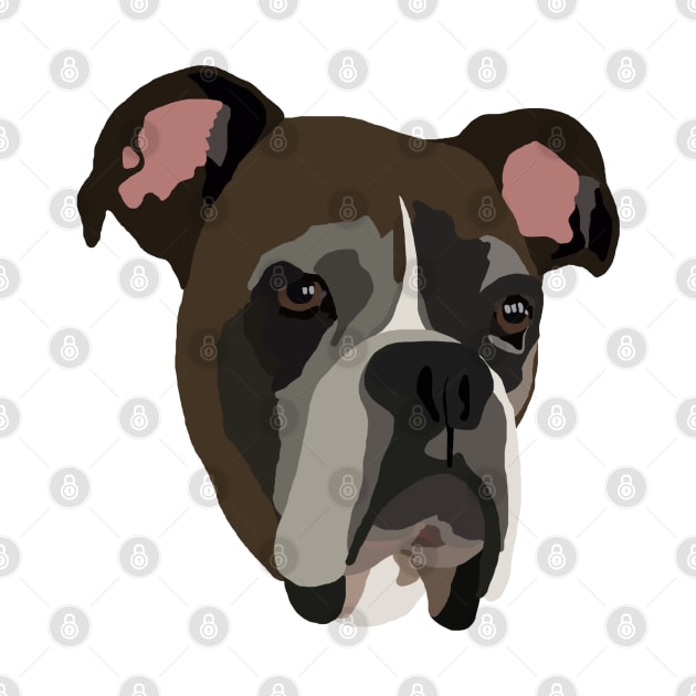 Boxer Dog Brown by ElviaMontemayor