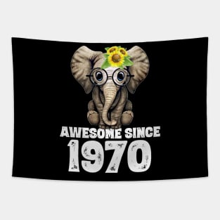 Awesome since 1970 50 Years Old Bday Gift 50th Birthday Tapestry