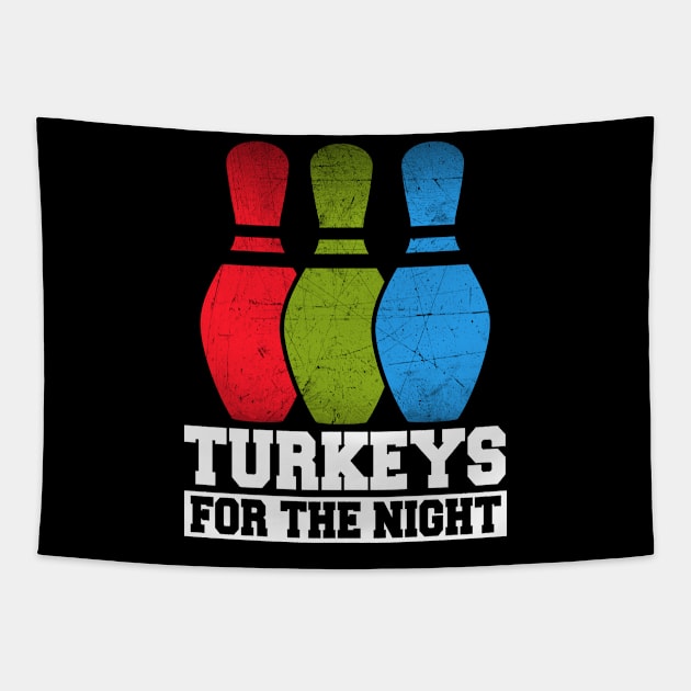 Abstract Turkeys Bowling Artwork Tapestry by star trek fanart and more