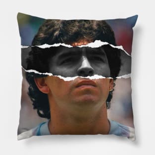 Diego Armando Maradona Dios 10 Portrait Pillow