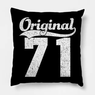 52nd Birthday Gift Man Woman Original Vintage 1971 Pillow