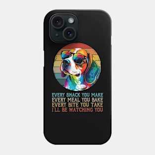 Every Bite You Take Tee Talk Triumph for Beagle Admirers Phone Case