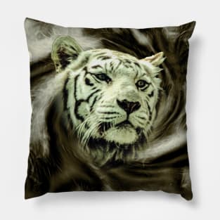 White tiger Pillow