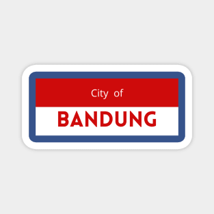 The City of Bandung in Indonesia Flag Magnet