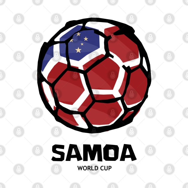 Samoa Football Country Flag by KewaleeTee