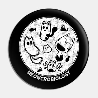 Distressed Cats love Microbiology Pin