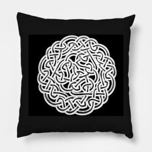 Celtic Knot Black and white Pillow