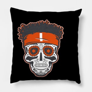 Justin Fields Sugar Skull Pillow