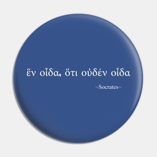 Famous Socrates Quote Pin