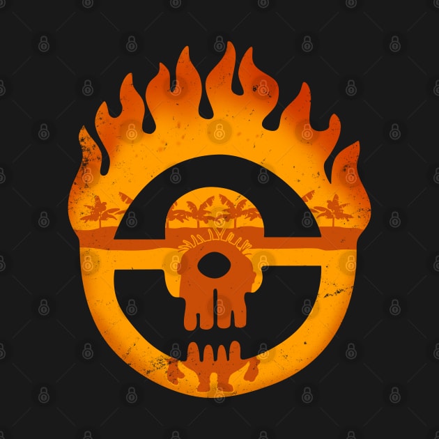 Cute 80s Apocalyptic Movie Flame Logo by BoggsNicolas