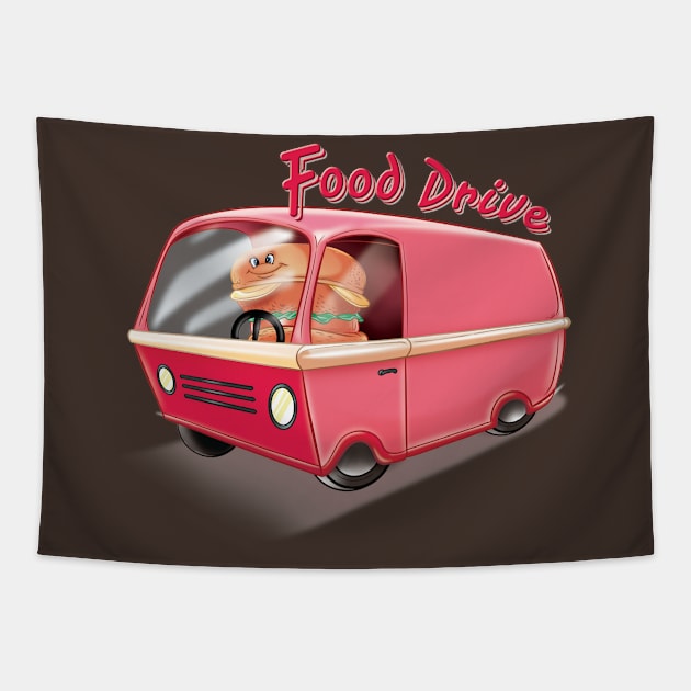 Food Drive Tapestry by Pigeon585
