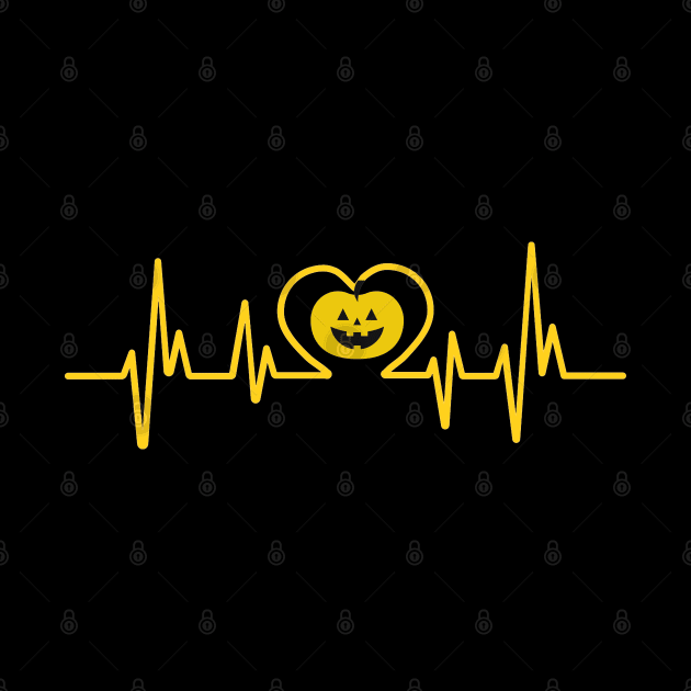 Halloween Pumpkin Heartbeat - I by ElevateElegance