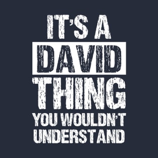 It's A David Thing You Wouldn't Understand T-Shirt