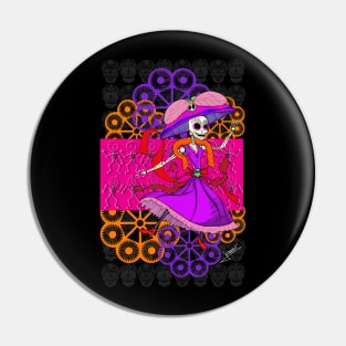 the catrina calavera in random dancing at day of the dead ecopop Pin