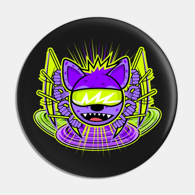 DRUMMING HYPER HYENA Pin by MOULE