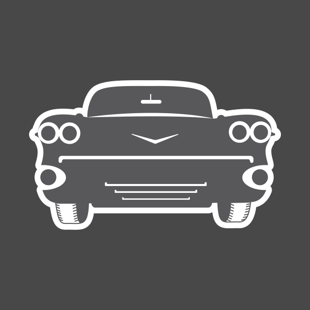 Sports Car Sticker front view vector illustration. Vehicle transportation icon concept. Sports racing car sticker design logo with shadow. by AlviStudio